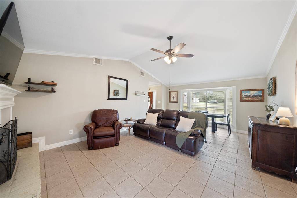 The family room has lots of space, perfect for hanging together as a family!