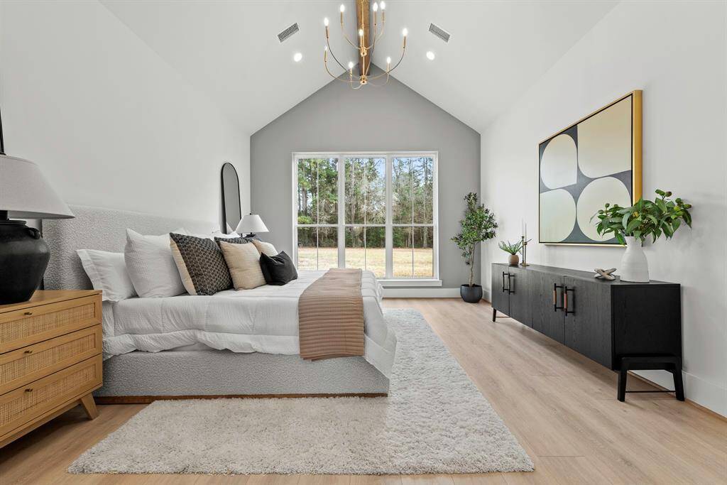 First floor Primary suite boasts 2 separate closets.