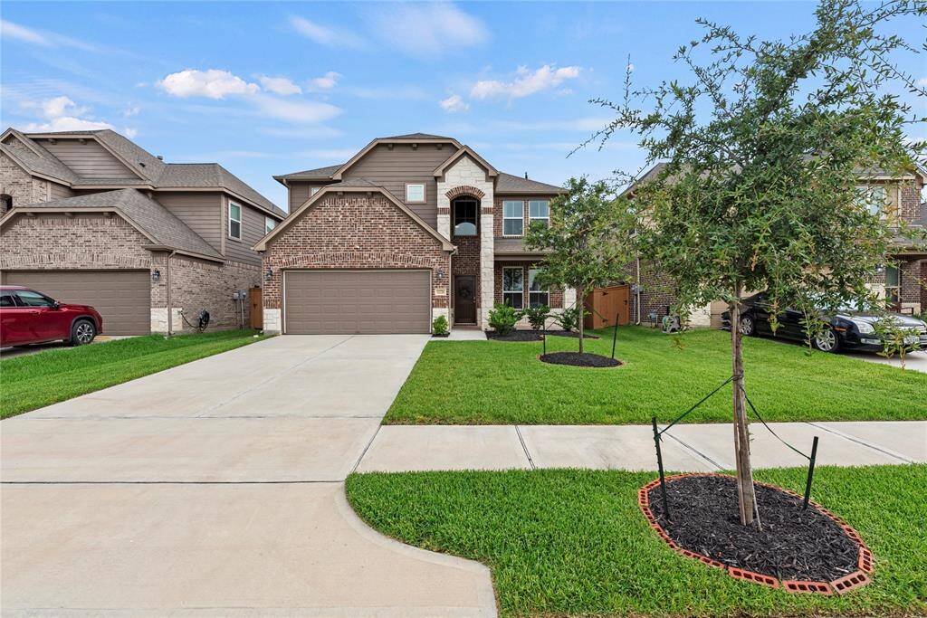 This home features a two car garage.