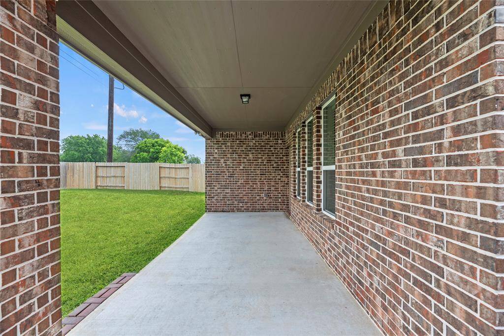 9 x 19 covered rear patio.