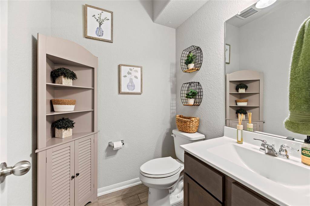 Powder room on first floor.