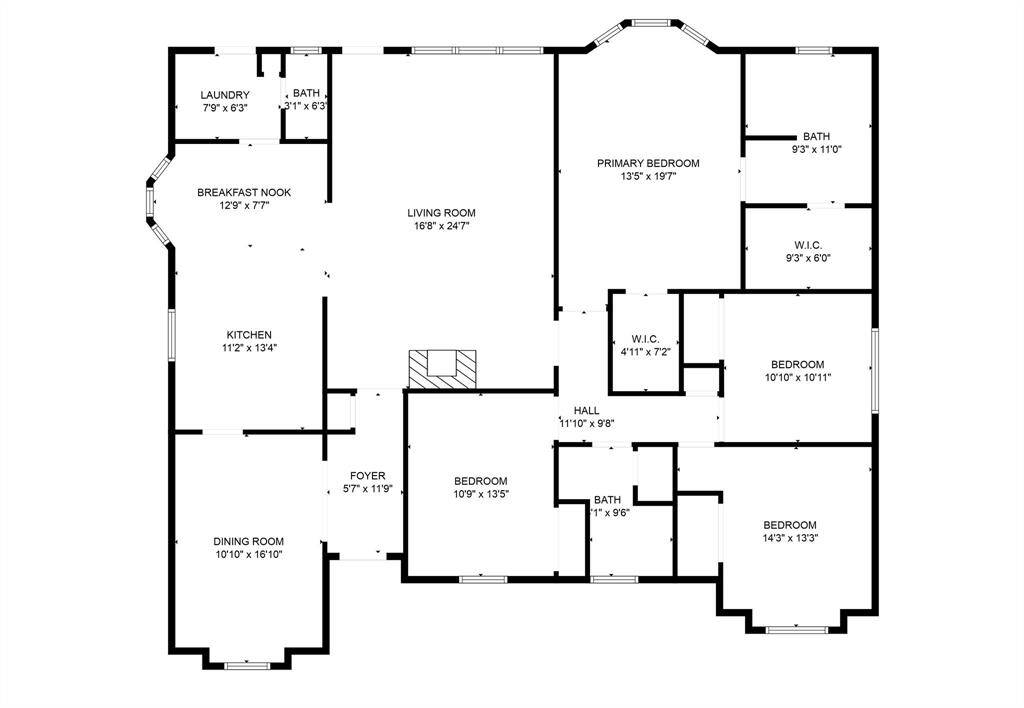 Layout of your home...with approximate room size!