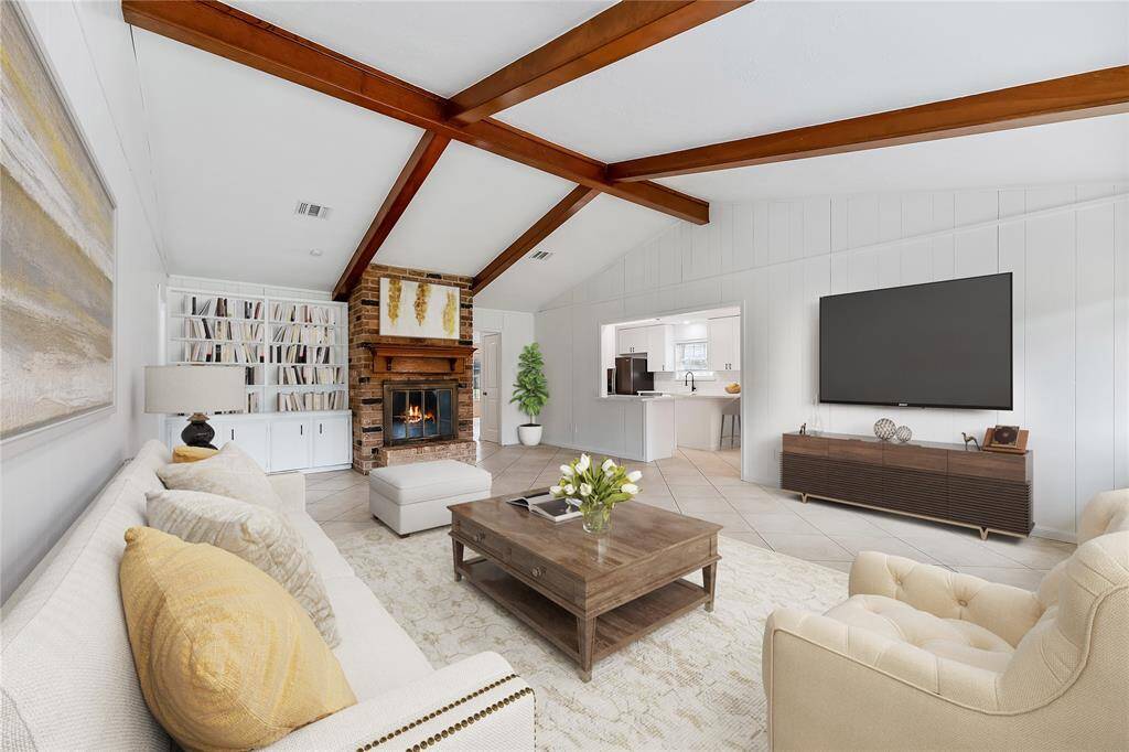 Staged view of your family spacious and cozy area...