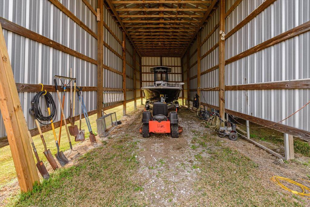 Inside of RV barn.