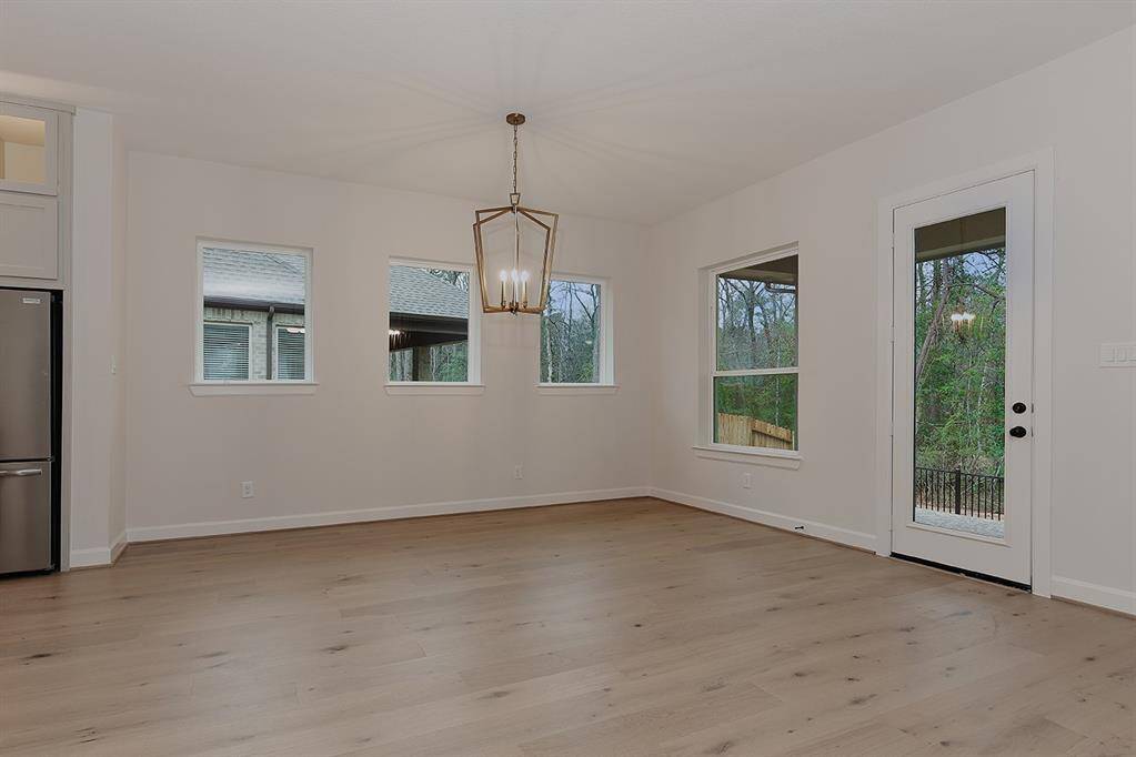 Spacious dining room