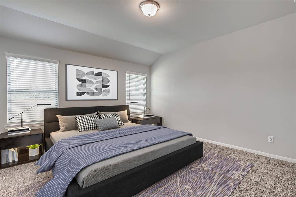 Spacious primary bedroom