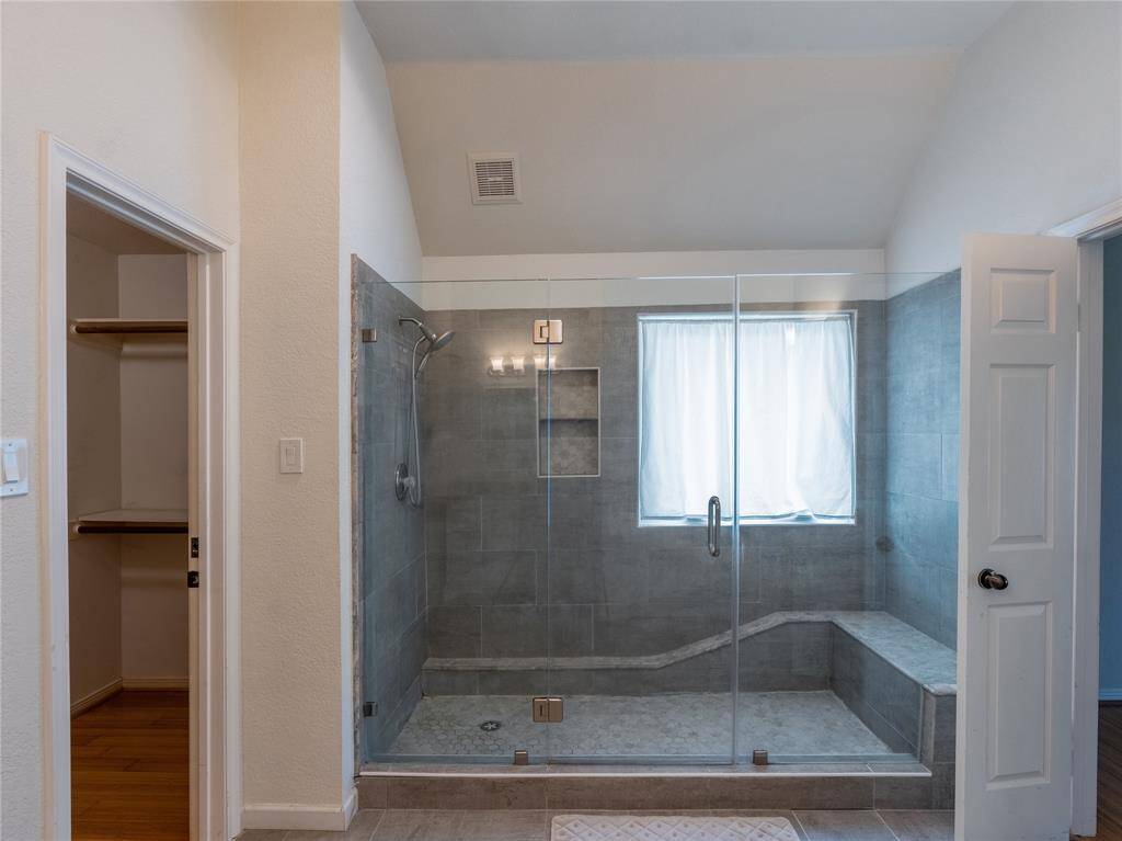 Extra large walk-in shower in primary bath