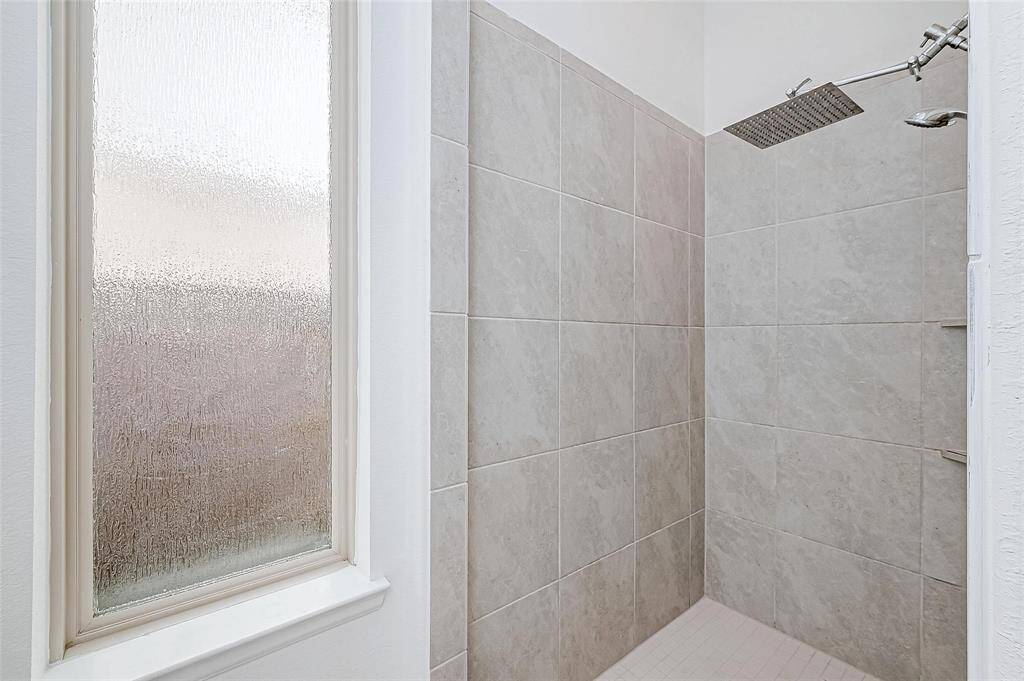 Oversized walk-in shower