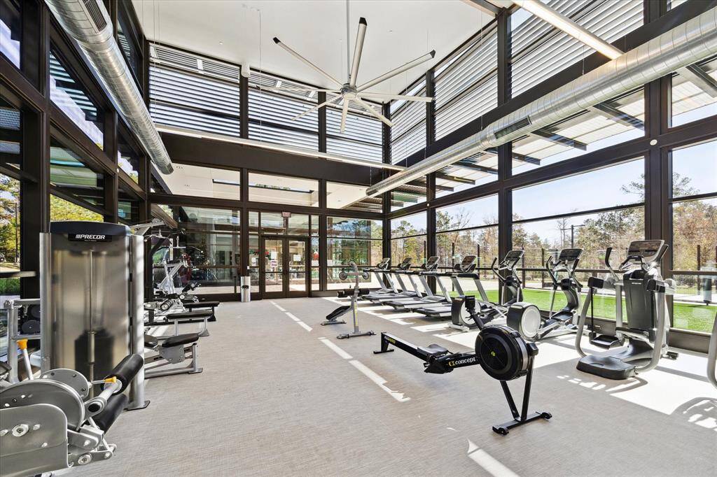 Here is the community fitness center!