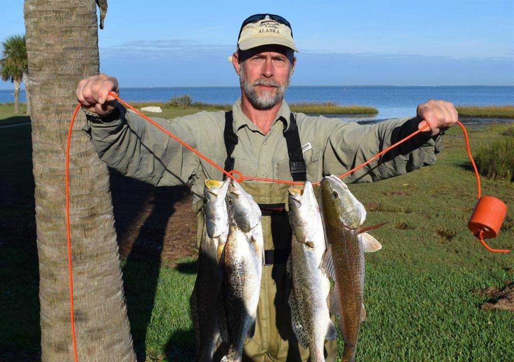 Incredible fishing right in the front yard!
