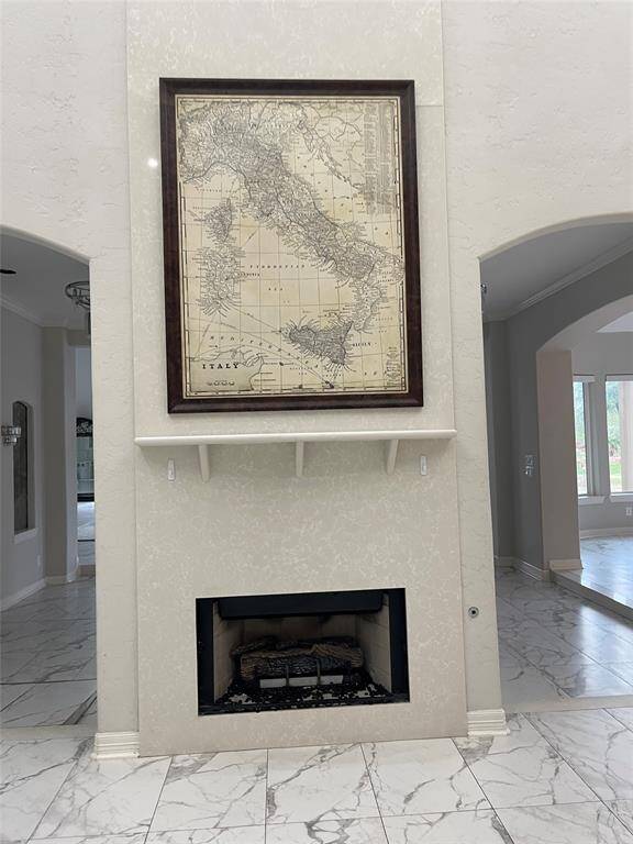 Fireplace in living room