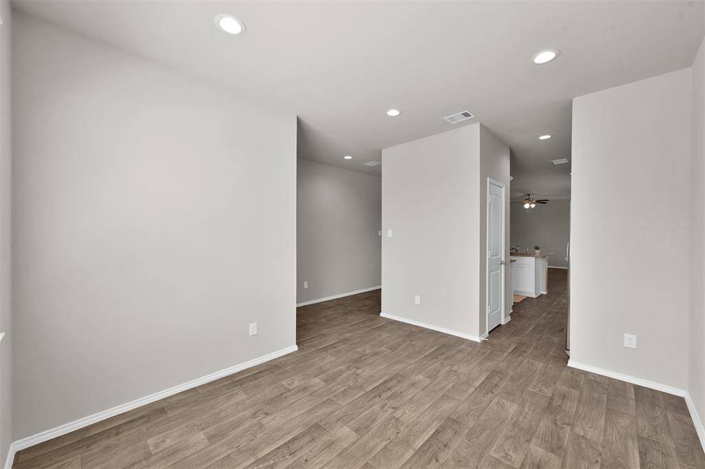 Dining room with easy access to the kitchen.
