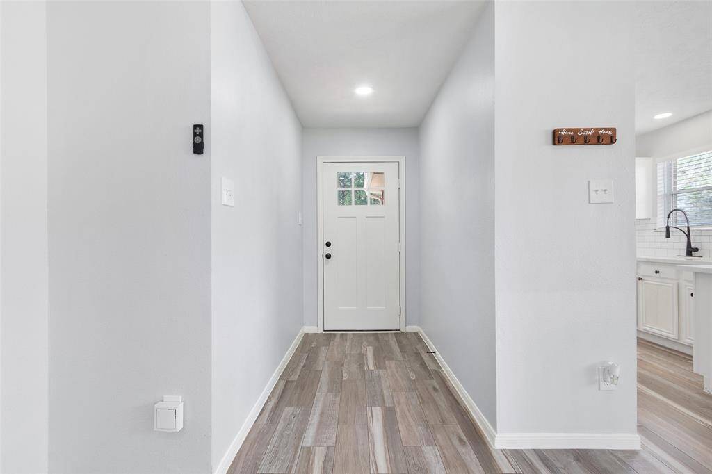 A view looking back to the front door.