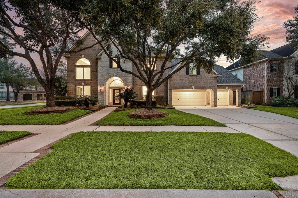 Located in the amenity-rich Fall Creek community, 14618 Logan Falls Lane boasts 5 bedrooms, 4 baths, and a corner lot! The brick & stone exterior features landscape lighting to showcase this updated, 2-story home with a 3-car garage. Enjoy a wine room, home theater, heated pool, and outdoor kitchen.