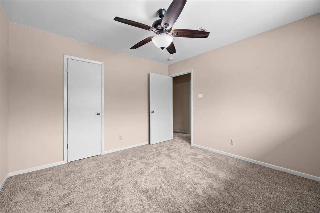Secondary bedrooms are ample and plenty of closet storage.