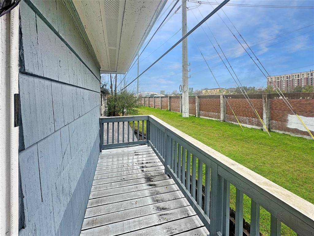 Private Balcony for Unit 2