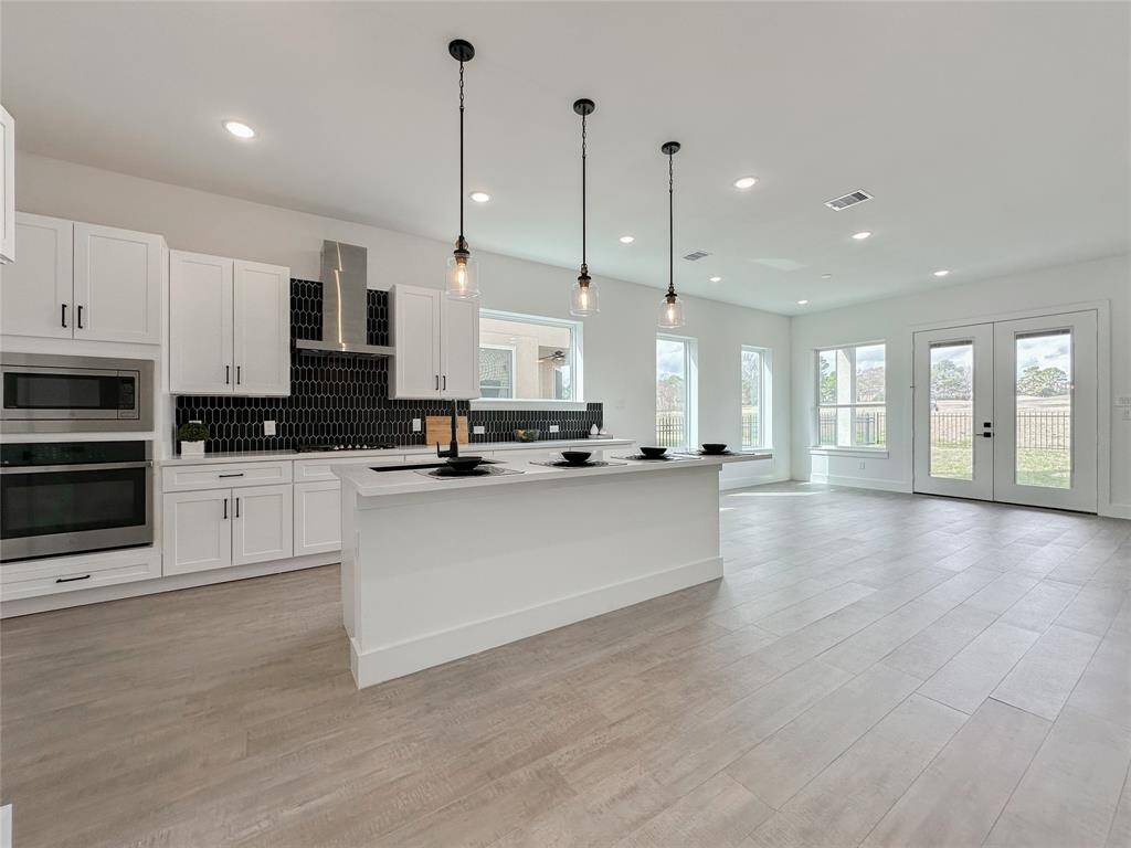 Open kitchen facing to living room