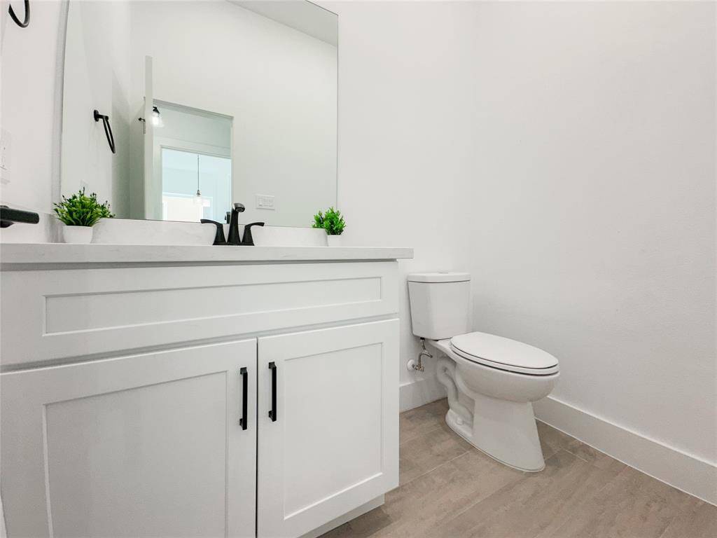 Convenient Half bath for visitors on first floor