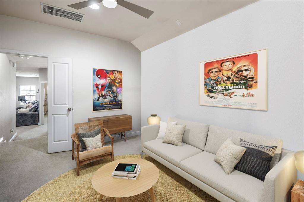 Another view of the large media room! *This room has been virtually staged