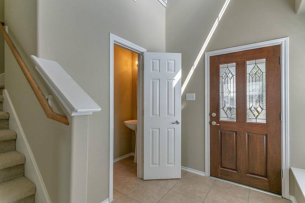 Half bath on the first floor.