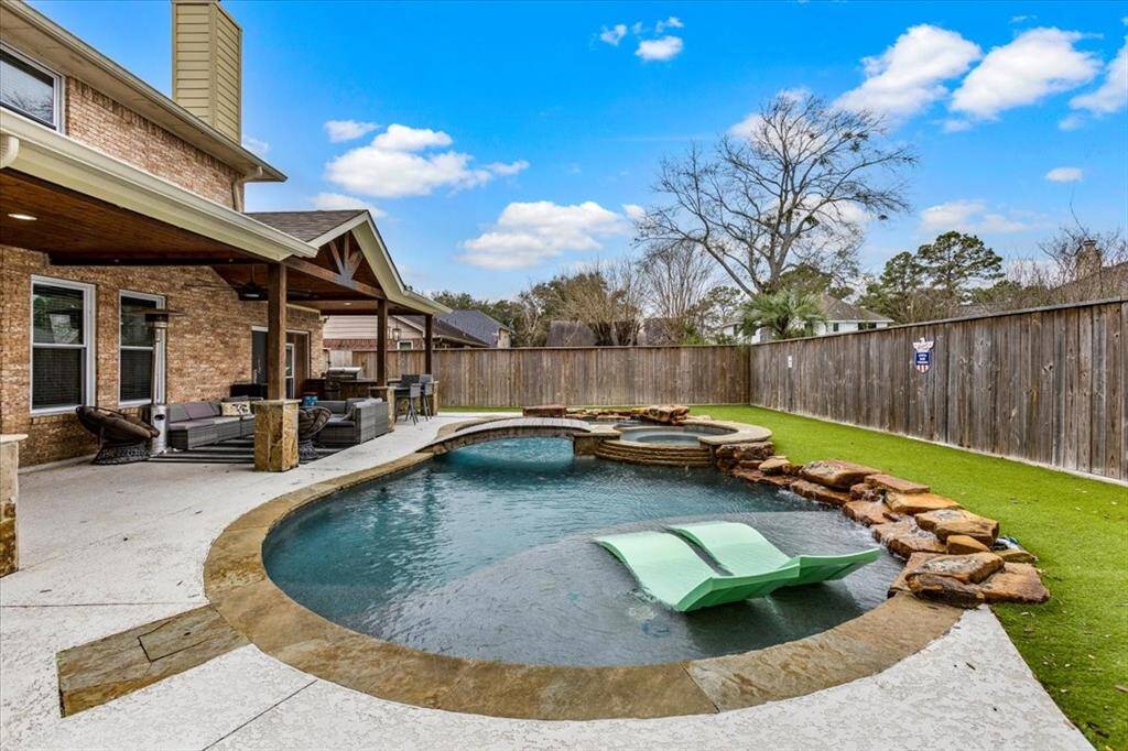 Heated pool and spa