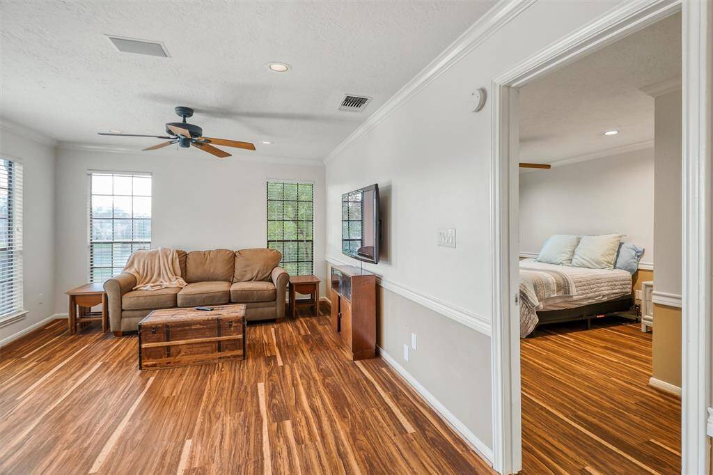 View of upstairs secondary bedroom off upstairs living area.