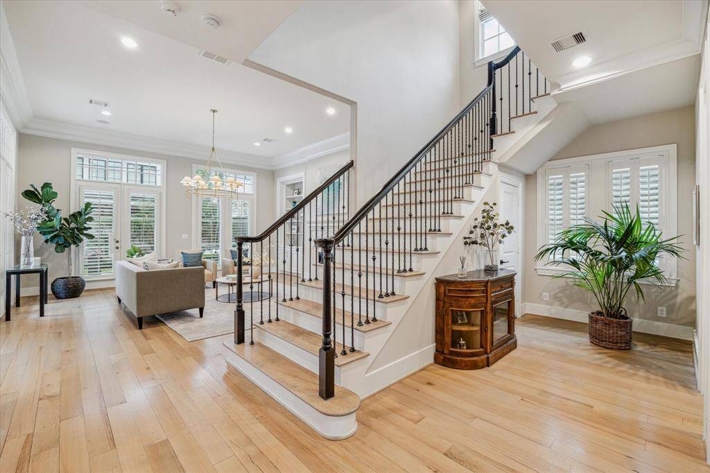 Looking back in the other direction.  There is a huge under stairs closet which is used as a mud room.