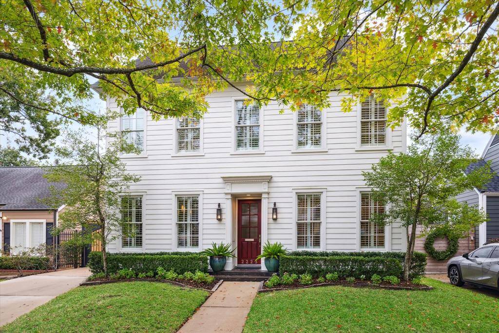 We took a picture of the home before the leaves dropped so you can see how pretty the home looks when the trees are in full leaf.