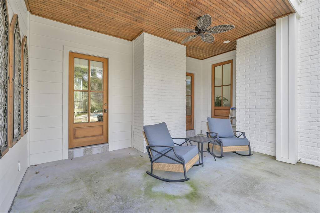 This patio is well suited for that early morning cup of coffee.