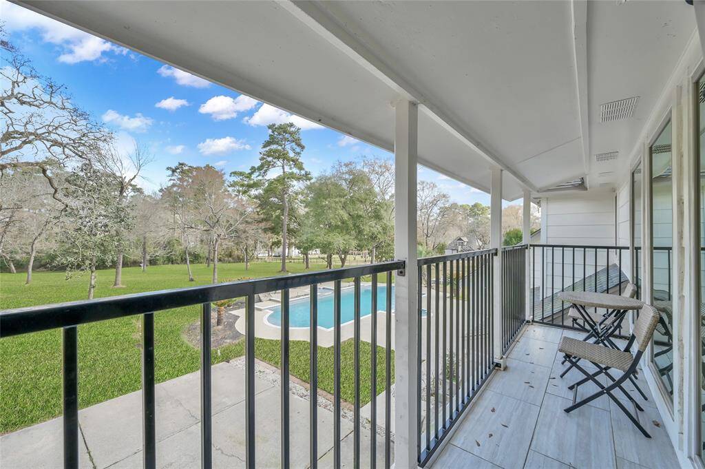 The views from this patio just off the game room are spectacular.