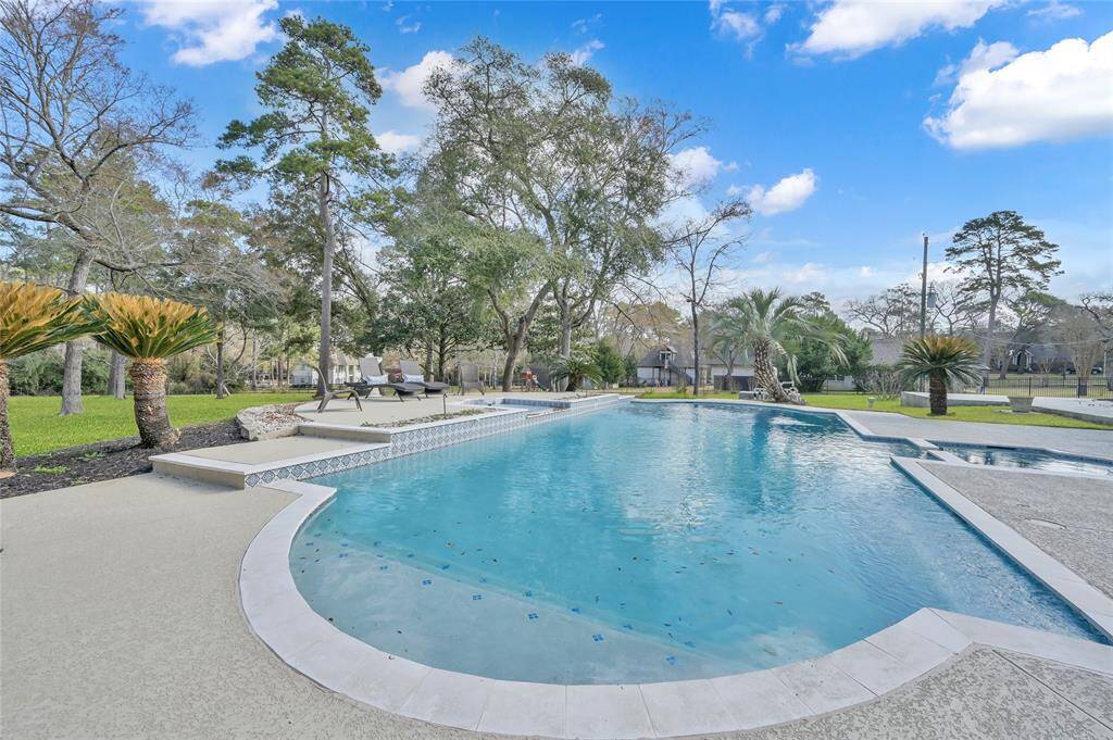 Sitting areas, tanning shelfs, build in spa, and incredible views make being outdoors on your estate a must!