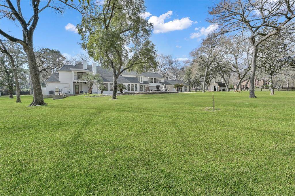 Another stunning view of the massive cleared space behind the home.