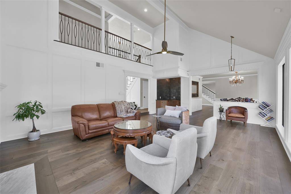 Another view of the living/family room looking back to the wet bar area conveinently located between the living and dining room.