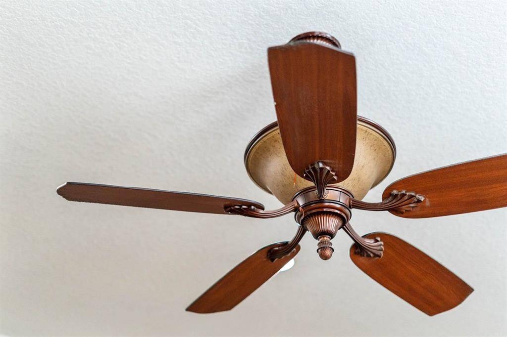 Ceiling fans in all bedrooms, office, family room, and home gym