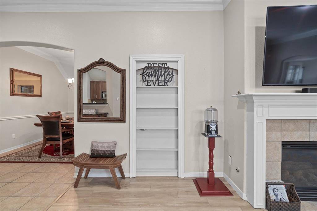 Secret door leading to the master suite