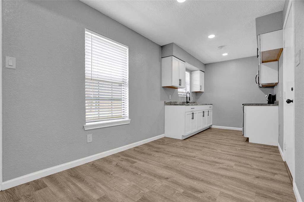 The dining area is immediately off the living room.