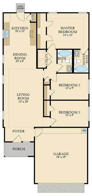 The builder's floorplan.
