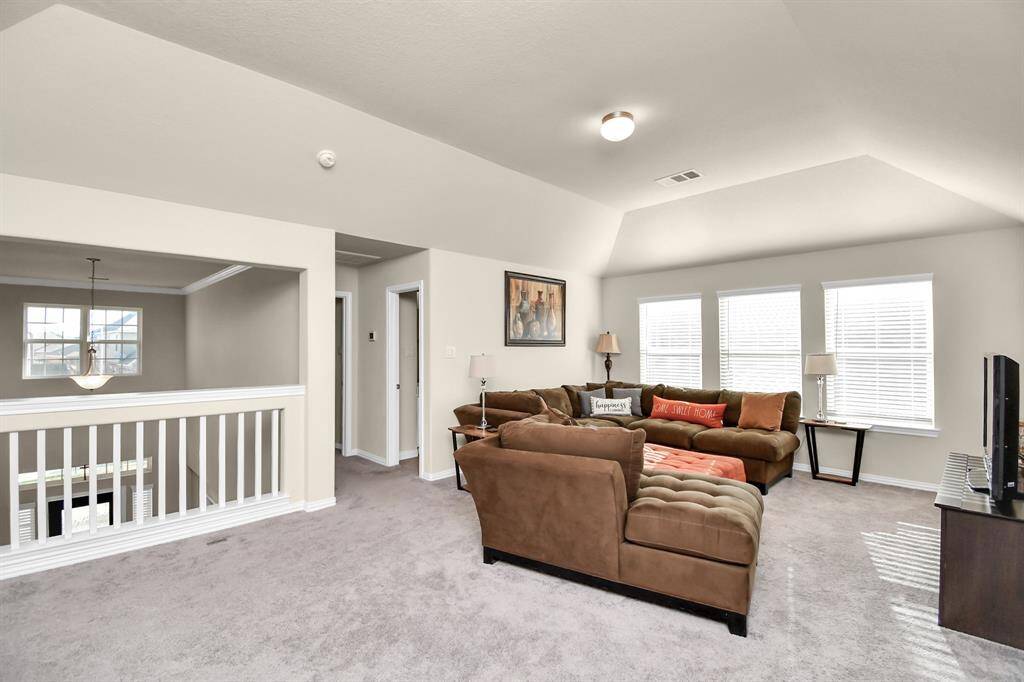 Upstairs you will find a large gameroom which works perfectly as a play area for younger ones, a recreation area, a hangout for the family to watch movies and sports, or whatever you can imagine.