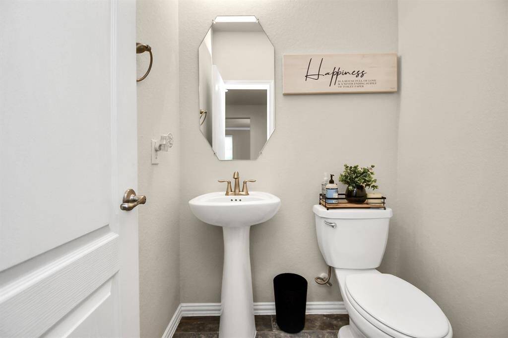 This is the downstairs half-bath.