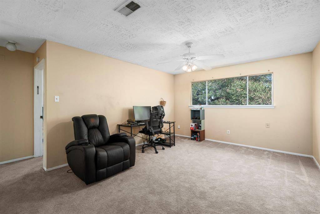 Flex room/ game room. Can easily be closed in to become 4th bedroom