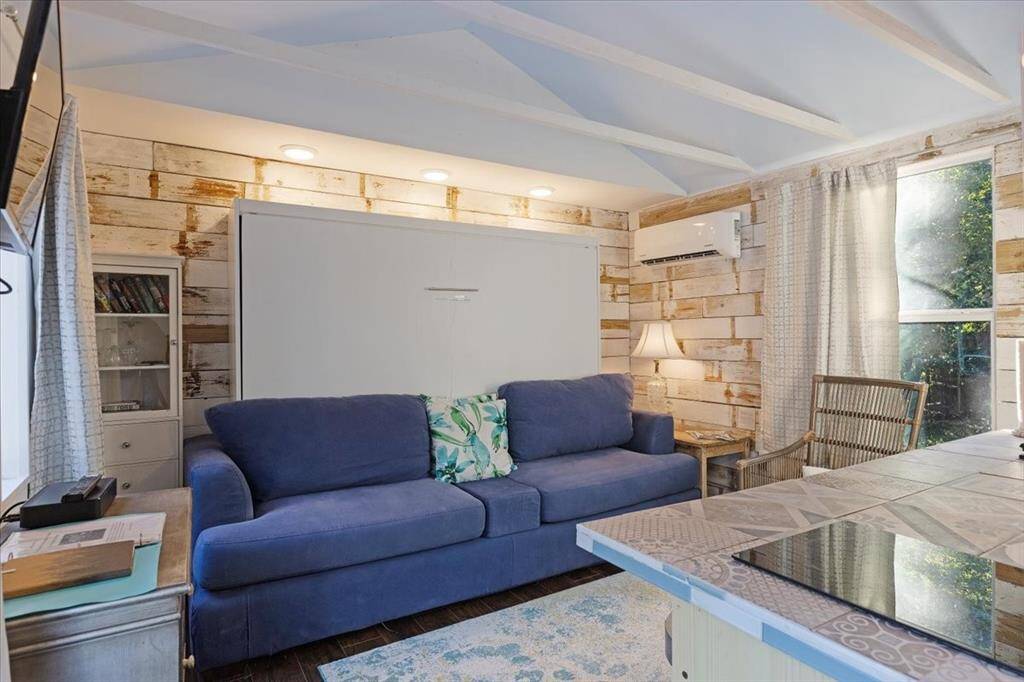Living area with the murphy bed
