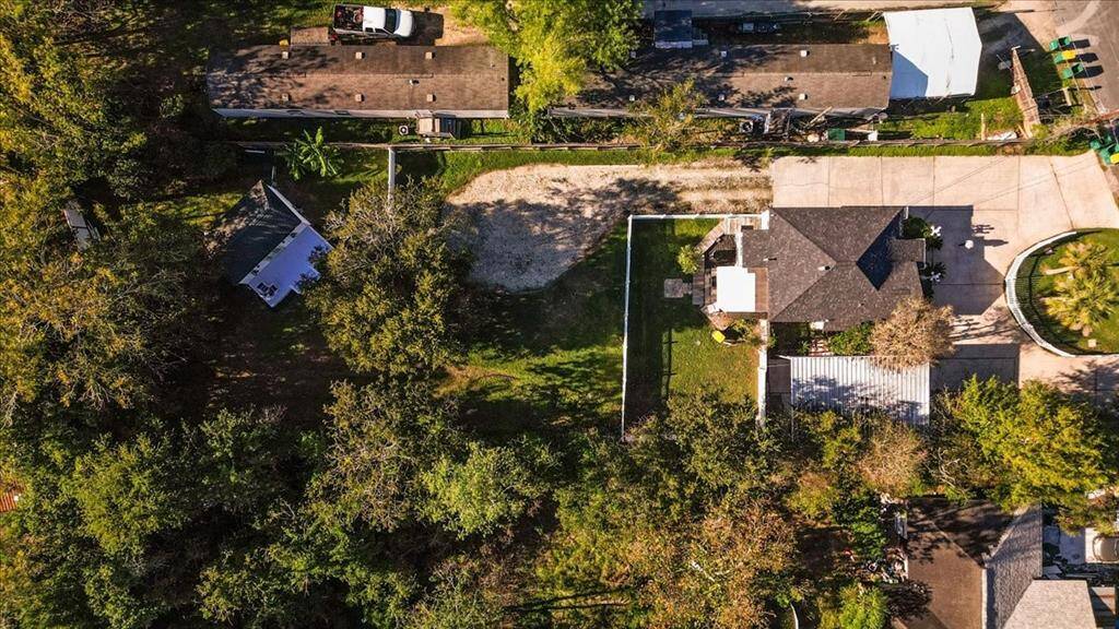 Aerial view of the property