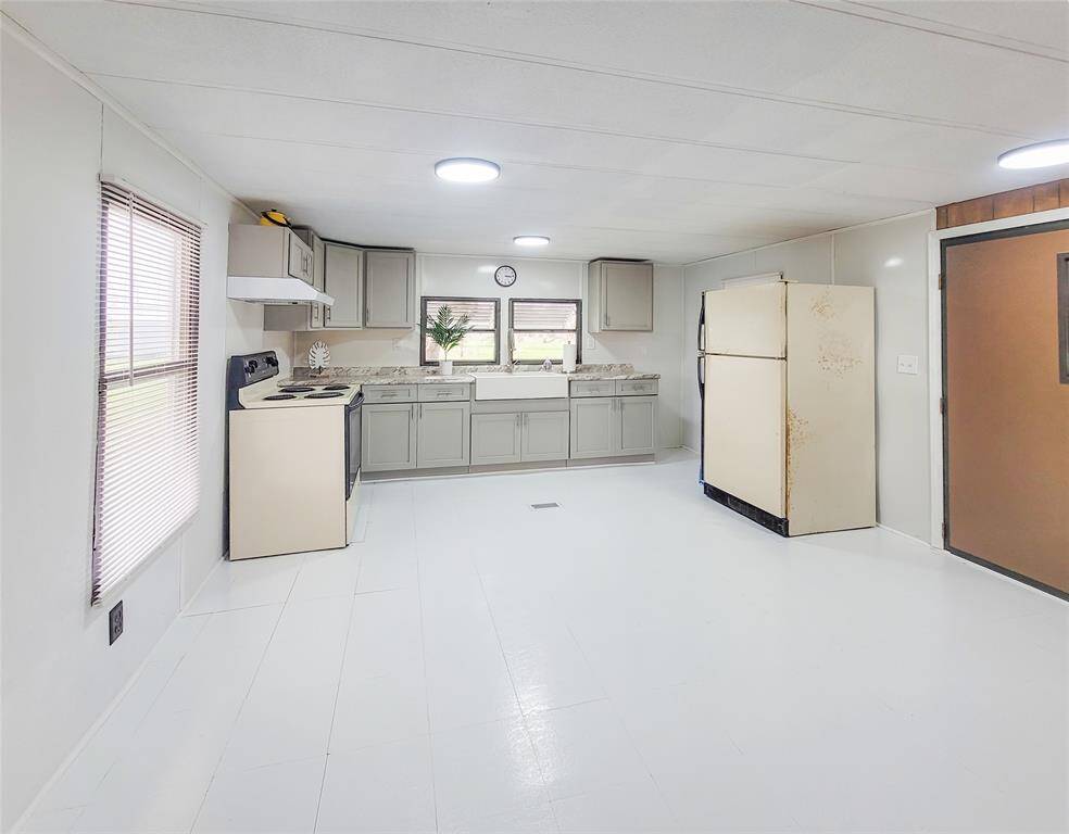 Kitchen open to living