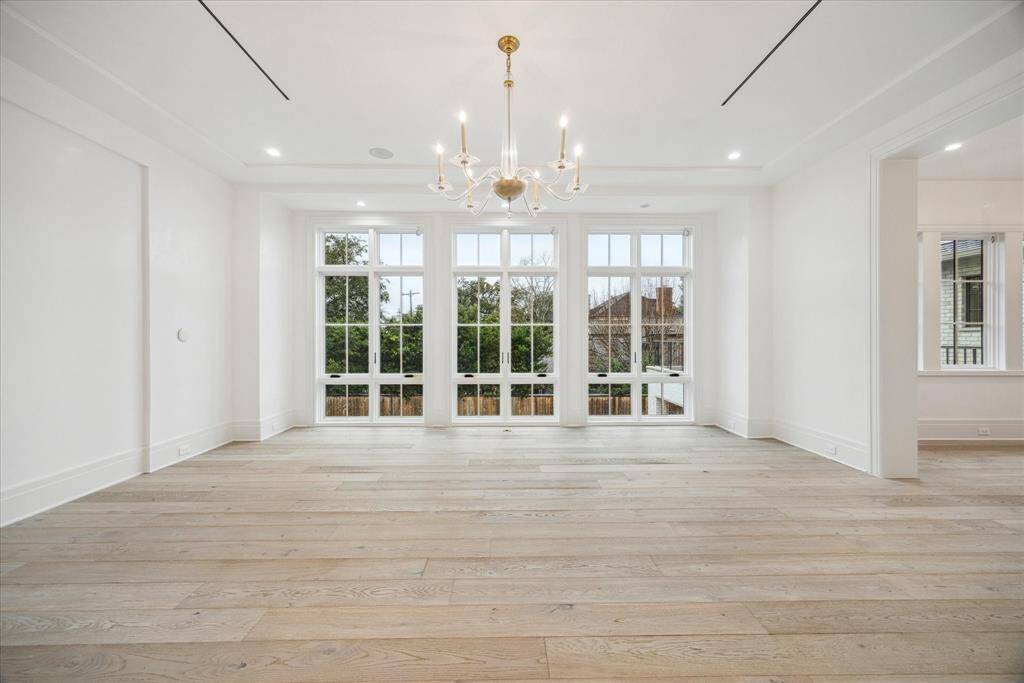 Primary bedroom with views to the backyard