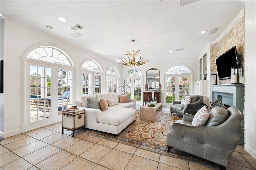Another view of the light and bright family room.