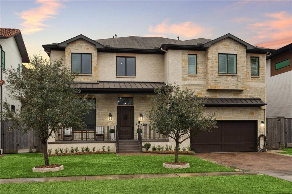 FRONT ELEVATION: Situated in one of the most sought-after locations, this residence is a true gem, exuding charm and luxury from the very first glance.The lush, meticulously maintained landscape enhances the home’s inviting presence, offering a perfect balance of sophistication and warmth.