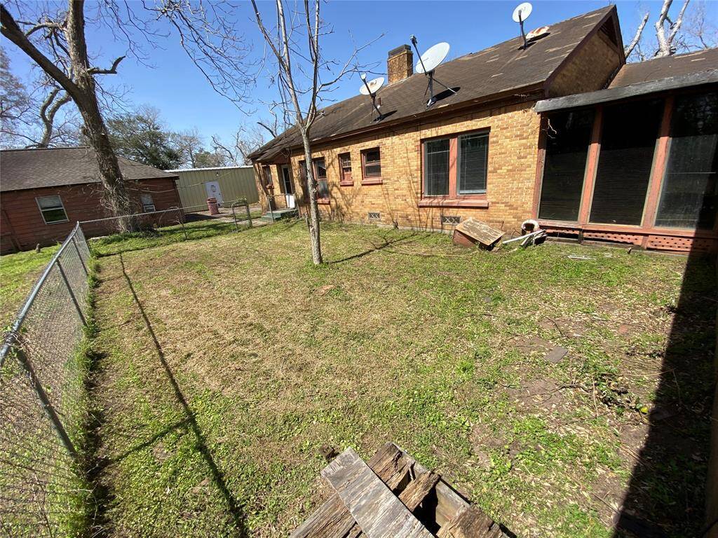 Fenced back yard for Unit 1