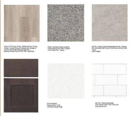 7514 Primrose Myrtle Lane design selections! This home is currently under construction and selections are subject to change.