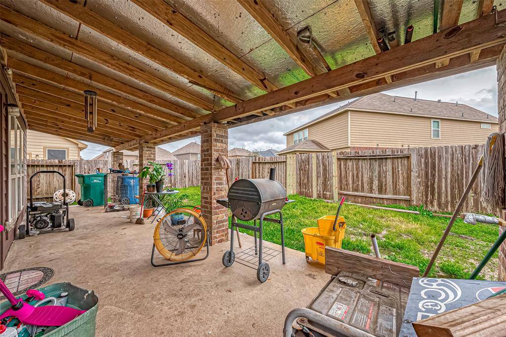 Covered back patio
