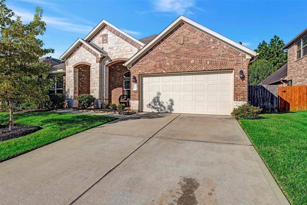 The brick and stone front add to the curb appeal of this home.